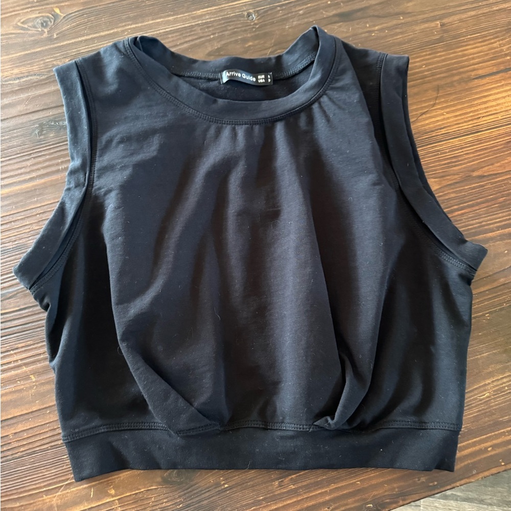 Black crop top